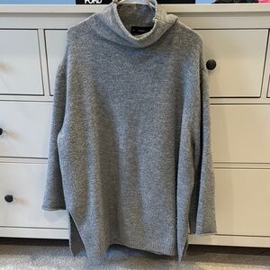 Zara Gray Turtleneck Sweater